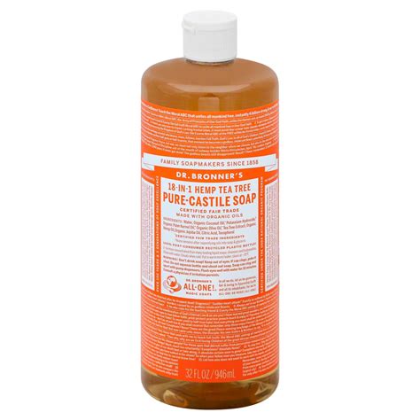 Dr Bronner S 18 In 1 Pure Castile Soap Hemp Tea Tree Shop Body