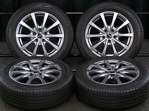HOT STUFF ホットスタッフ Exceeder エクシーダー E03 156J 43 PCD100 5H ダークシルバー DUNLOP ダンロップ LE MANS V