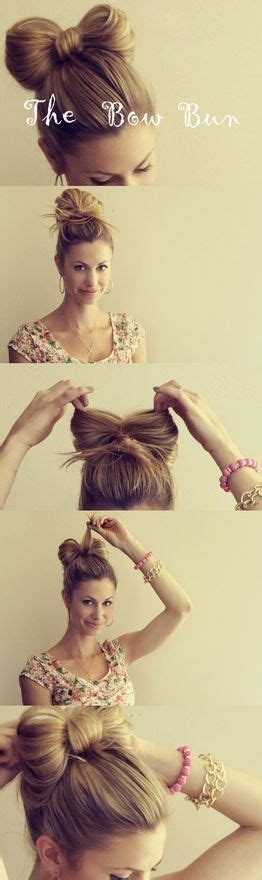 20 Clever And Interesting Tutorials For Your Hairstyle Bow Buns Buns