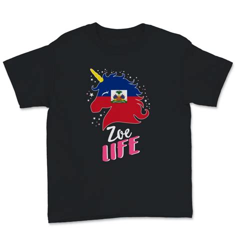 Zoe Life Unicorn Haitian Pride Perfect Haiti Flag Day Celebration May