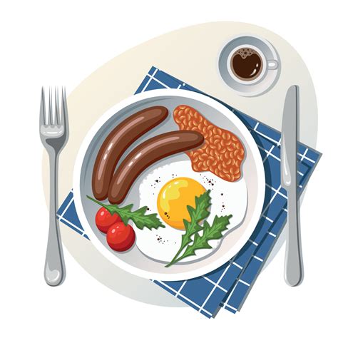 Scrambled Eggs And Sausage Clip Art