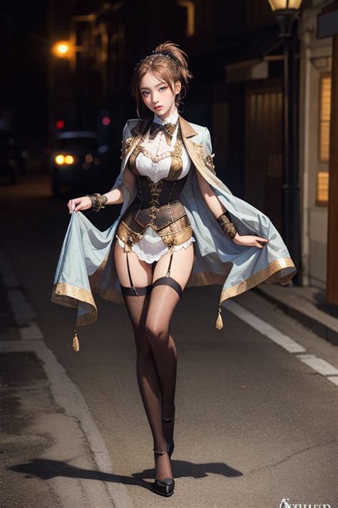 Front View 18 Blue Eyes AI Porn