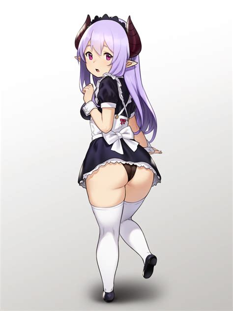 Houtengeki Demon Maid Houtengeki Original Highres 1girl Ass Black Panties Black Shoes
