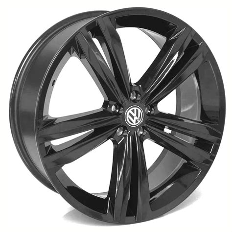 Jogo De Rodas VW Tiguan Aro 18 5x100 Tala 7 S18 Black Fosco