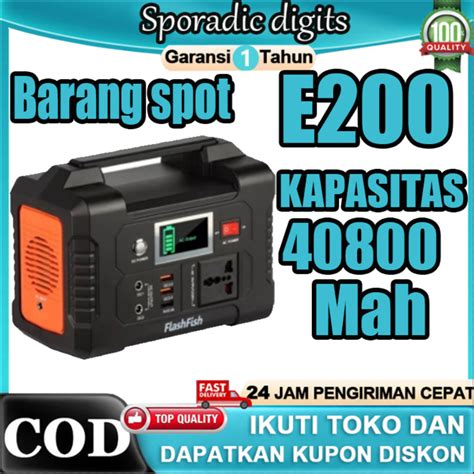 Jual Garansi 1 Tahun FlashFish E200 Portable Portable Solar Charger