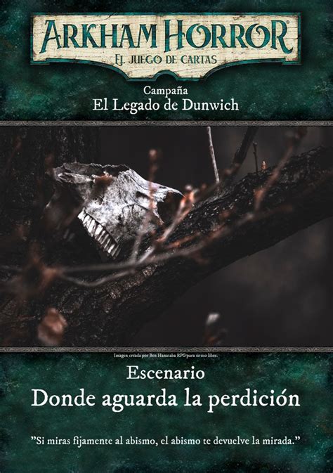 Poster Donde aguarda la perdición Arkham Horror LCG El Legado de