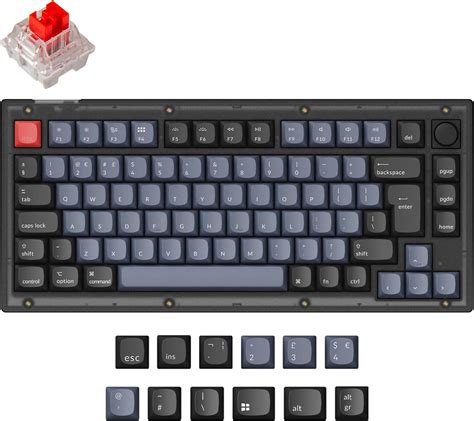 Keychron V Hot Swappable Custom Mechanical Keyboard Iso Uk Layout Qmk Via Programmable Rgb