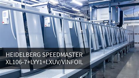 A Heidelberg Speedmaster Xl Lyy Lxuv Vinfoil Bemutatkozik Youtube