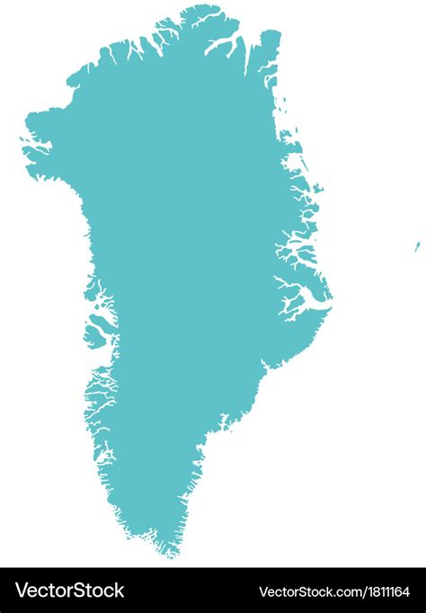 Map Greenland Royalty Free Vector Image Vectorstock