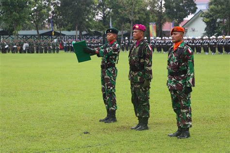 Prajurit Yonko Paskhas Ikuti Upacara Gaktib Dan Yustisi Ta