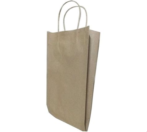 White And Brown V Bottom Gusseted Paper Bags For Packaging Capacity 2kg