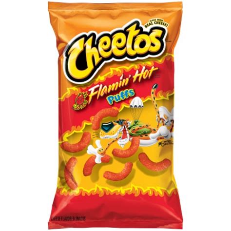Cheetos Flamin Hot Puffs Cheese Flavored Snacks Oz Kroger