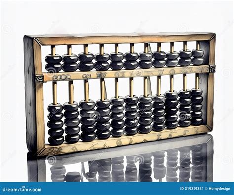 Ancient Abacus Tool Of Calculation Stock Illustration Illustration Of Generative Calculation