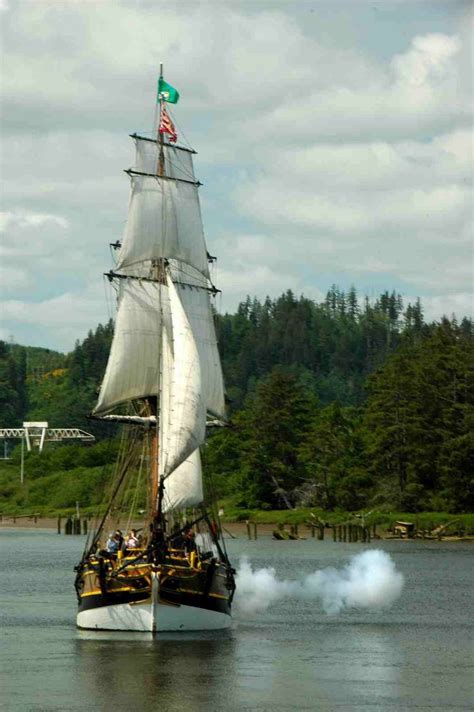 Lady Washington firing her cannon. #pirates #ships #travel http ...