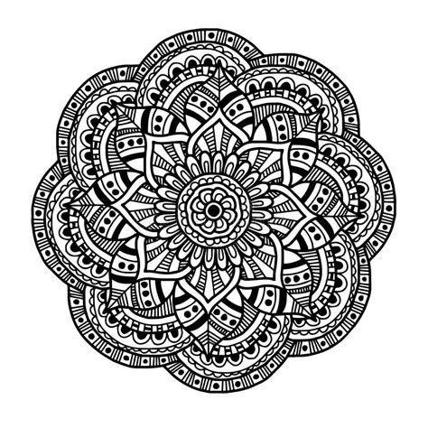 Image De Vecteur Pour L Illustration Adulte De Mandala Doodle De Livre