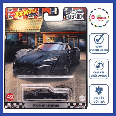 Xe mô hình Hot Wheels Premium Boulevard Series Lykan Hypersport HCR bánh cao su Shopee