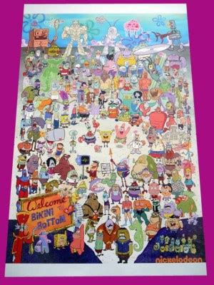 Spongebob Squarepants Bikini Bottom Sdcc Limited Nickelodeon Poster