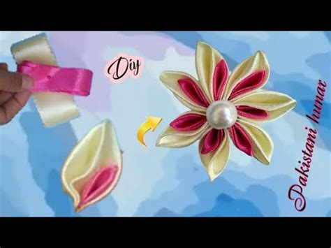 Diy How To Make Satin Ribbon Rose Flower How To Maker Satin Ribbon