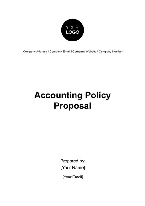 Free Accounting Policies And Procedures Templates And Examples Download