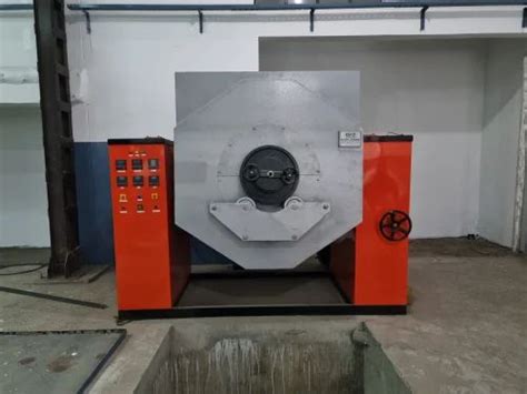 Iron Fix Rotary Retort Furnace Electric Gas Fired Material Loading