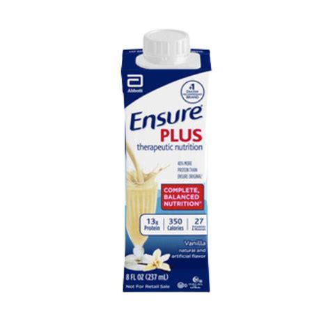 Ensure Plus High Protein Vanilla 8oz Carton Case 24