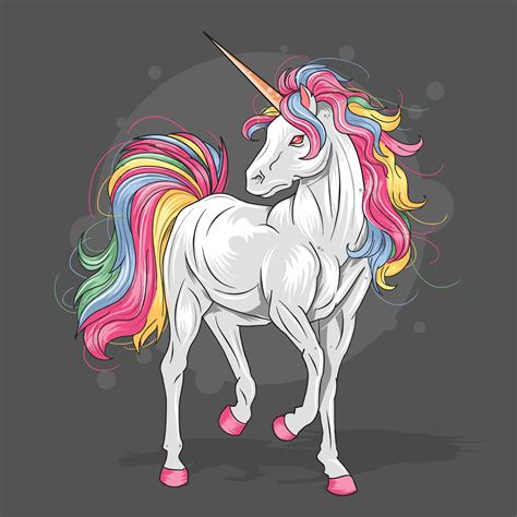 Unicorn Majestic Color 1133973 Vector Art At Vecteezy