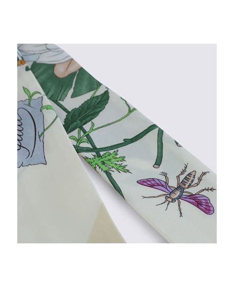 Gucci Ivory Silk Scarf | italist
