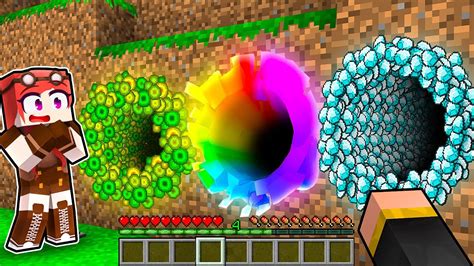 TUNNEL DIAMANTE VS TUNNEL ARCOBALENO MINECRAFT YouTube