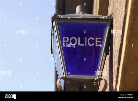 Blue Police Station Lamp Hi Res Stock Photography And Images Alamy