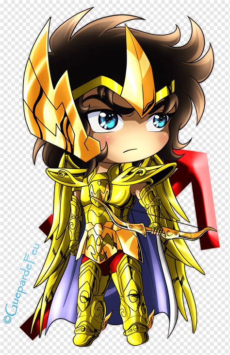 Sagitario Aiolos Pegasus Seiya Gemini Saga Athena Chibi Chibi