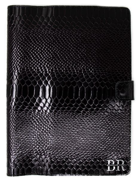 Папка-органайзер для документов на кнопке Affari, А4, ящер черный, Br ...