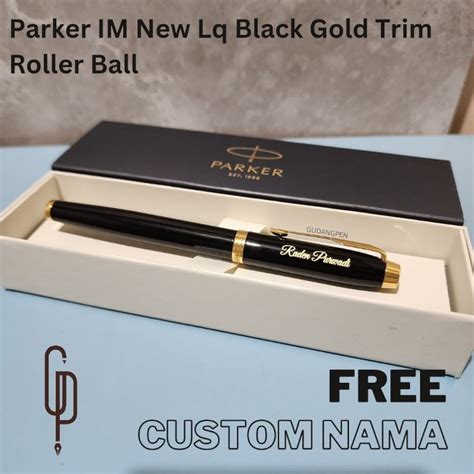 Jual Pulpen Parker Original Im New Black Gold Trim Klip Emas Rb