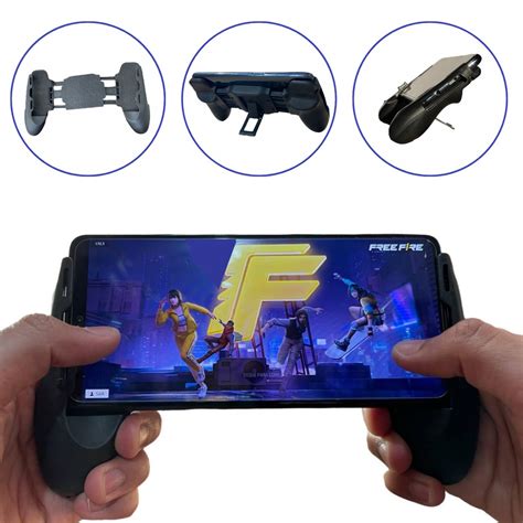 Gamepad Suporte Controle Joystick Celular Para Jogos De Tiro Free Fire