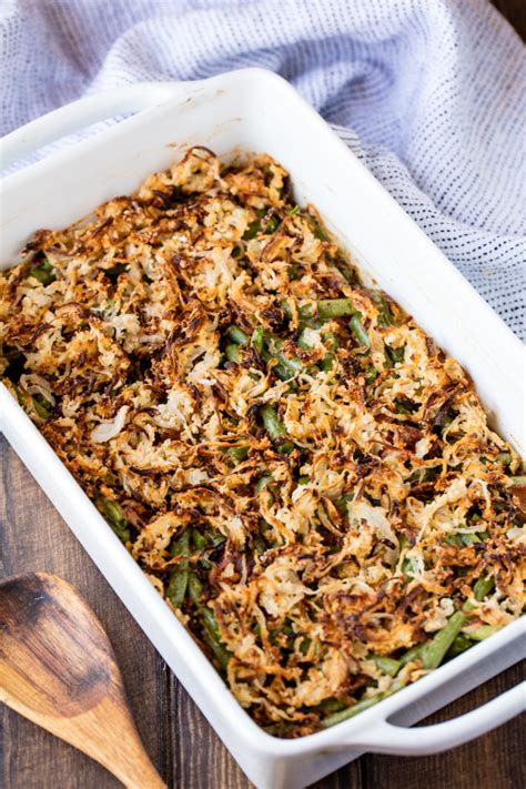 Foodarchives OLD FASHIONED GREEN BEAN CASSEROLE