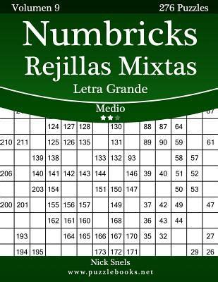 Numbricks Rejillas Mixtas Impresiones Con Letra Grande Medio