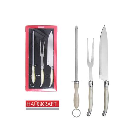 Conjunto Para Churrasco 3 Peças Pérola Haüskraft Natal Home