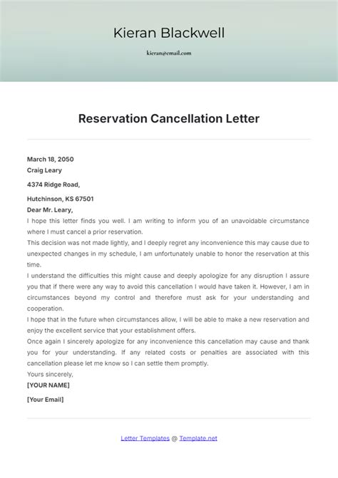 Free Request to Cancel Membership Letter Template to Edit Online