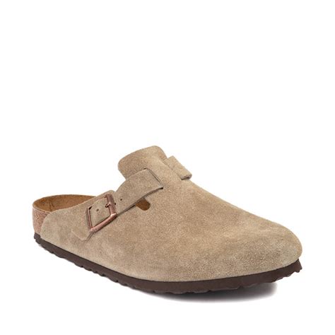 Mens Birkenstock Boston Soft Footbed Clog Taupe Journeys