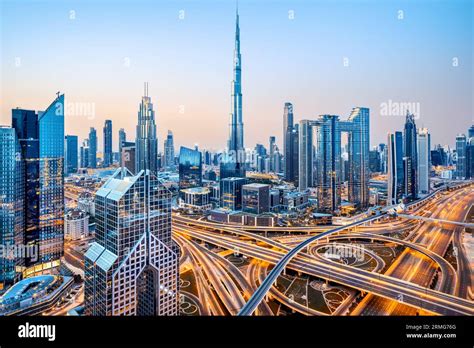 dubai skyline sunrise