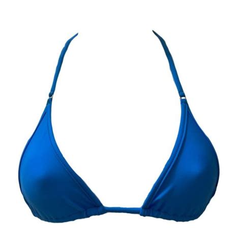 Azure Blue Mini Bikini Top Micro Gigi