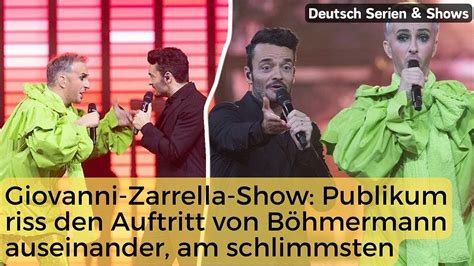 Giovanni Zarrella Show Publikum riss den Auftritt von Jan Böhmermann