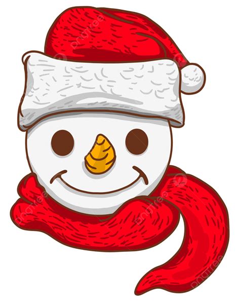 Christmas Snowman Head Christmas Snowman Winter Png Transparent