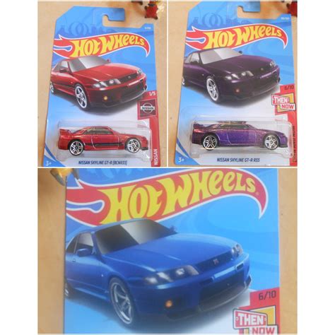Jual Nissan Skyline GT R R33 Blue Biru Purple Ungu Red Merah GTR R 33 HOTWHEELS HOT WHEELS 2018
