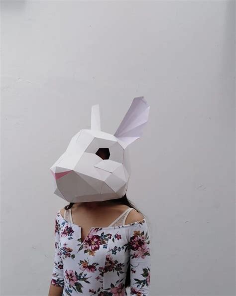 DIY EASTER RABBIT mask | Etsy