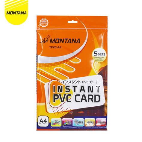 Jual Instant Pvc Card Kertas Pvc Bahan Id Card Montana A Isi