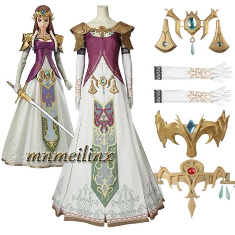 New The Legend of Zelda: Twilight Princess Cosplay Costume Zelda ...