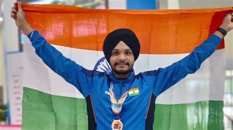 Asian Shooting Championship Sarabjot Singh Bags Bronze Seals 2024