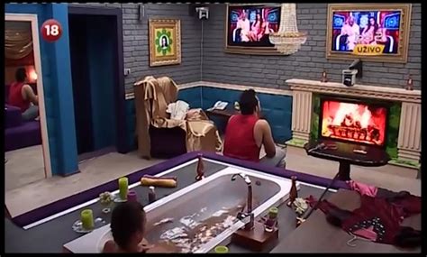 Naked Mirjana Praizović in Veliki brat Srbija