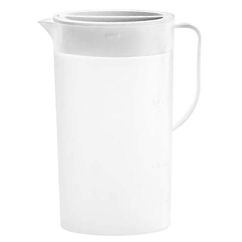 Plastic Pitcher With Lid Eco Friendly Carafes Mix Drinks Water Jug For Hot Cold Lemonade Juice