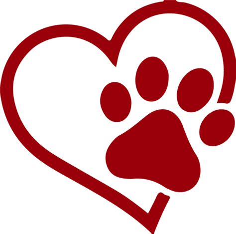 Download Heart Paw Print Clipart (#5562280) - PinClipart